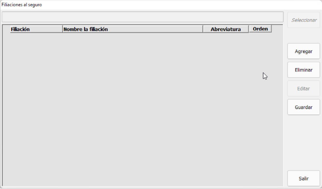 Filiaciones al seguro