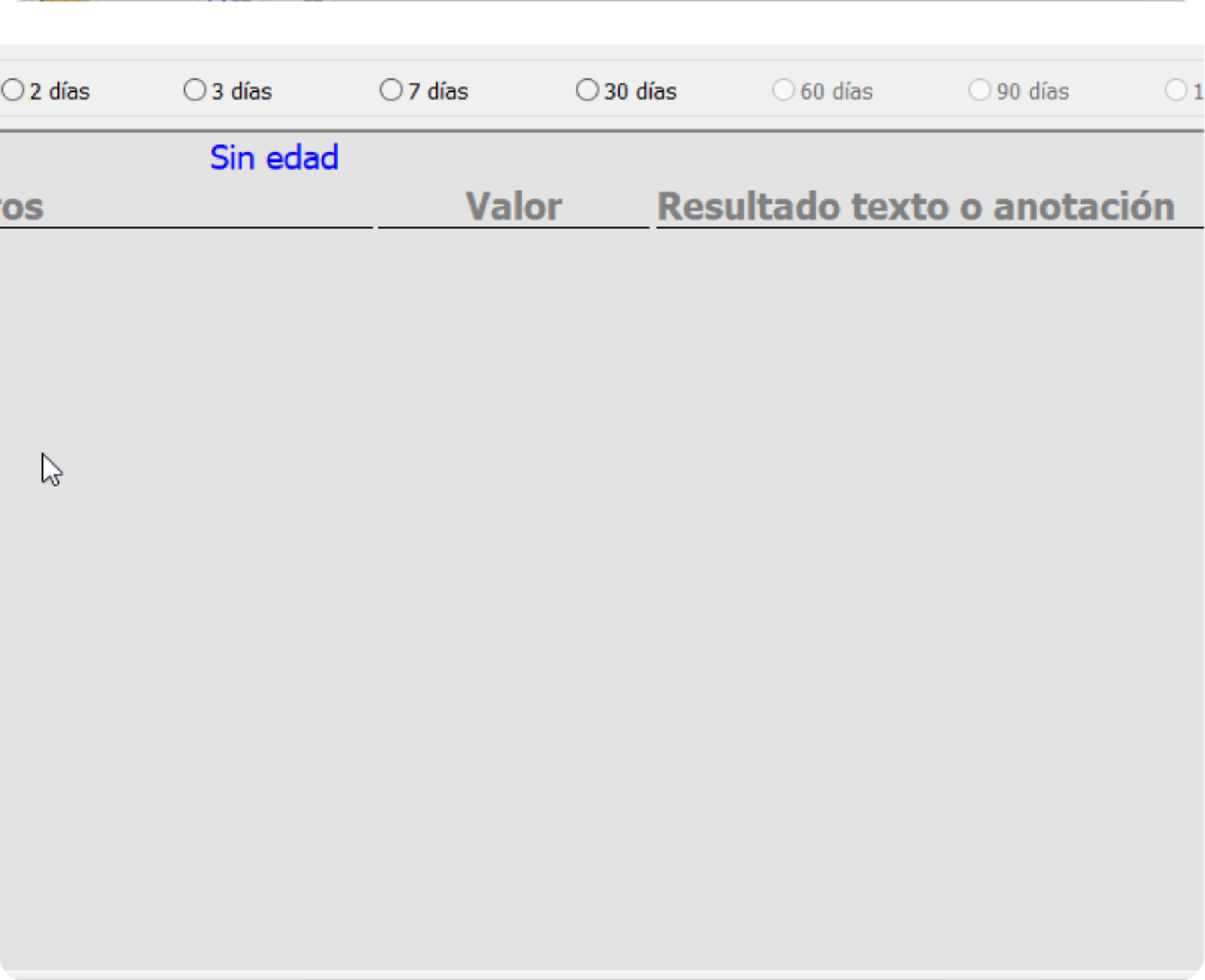 Ingreso de resultados